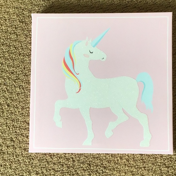 Unicorn canvas 3 piece set wall decor LIKE NEW - Picture 4 of 13
